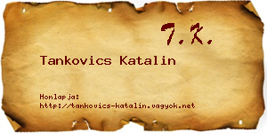 Tankovics Katalin névjegykártya